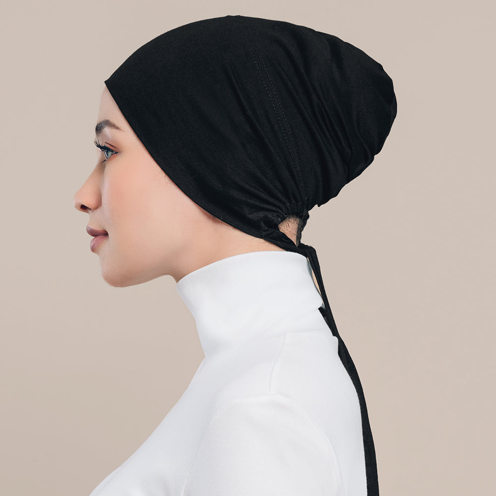 Najwa Inner Necktie in Black w/o net