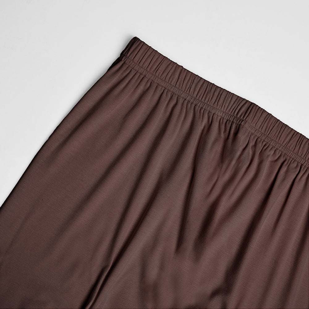 Innerwear Skirt in Dark Brown