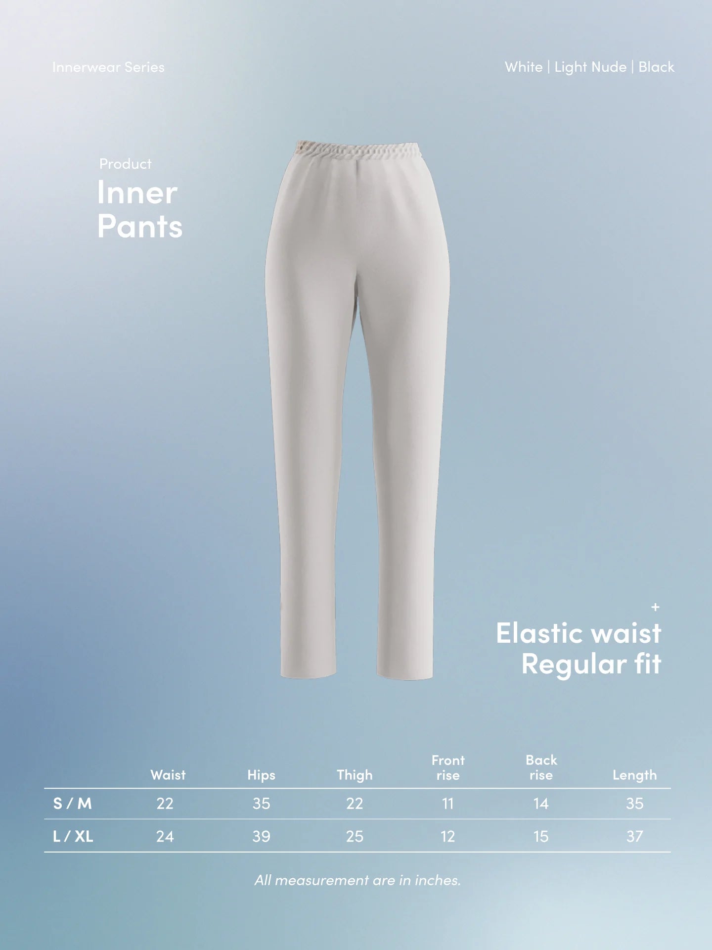 Innerwear Pants in Light Nude